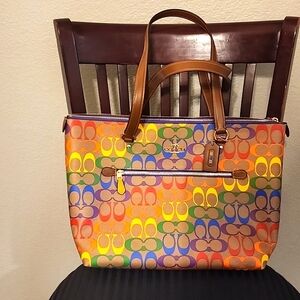 Coach Multi-colored Medium Tote